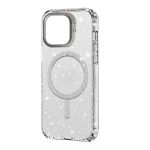 Coque Transparent à Paillettes Pour IPhone 15 Pro Avec MAGSAFE Silver