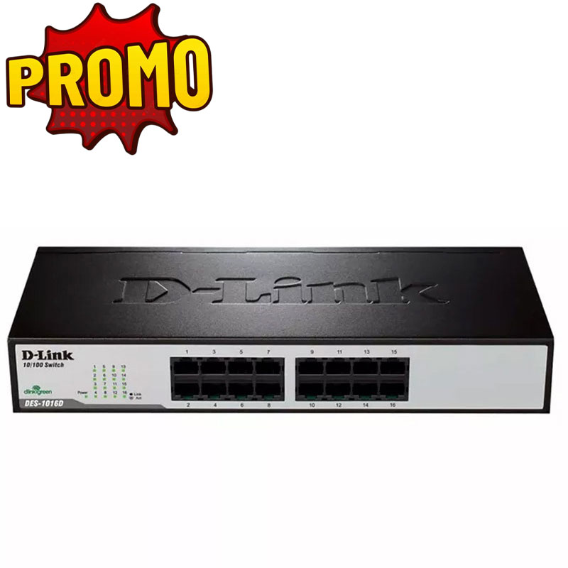 Switch De Bureau D-Link DES-1016DE Rackable 16 ports 10/100 Mbps Switch De Bureau D-Link DES-1016DE Rackable 16 ports 10/100 Mbps