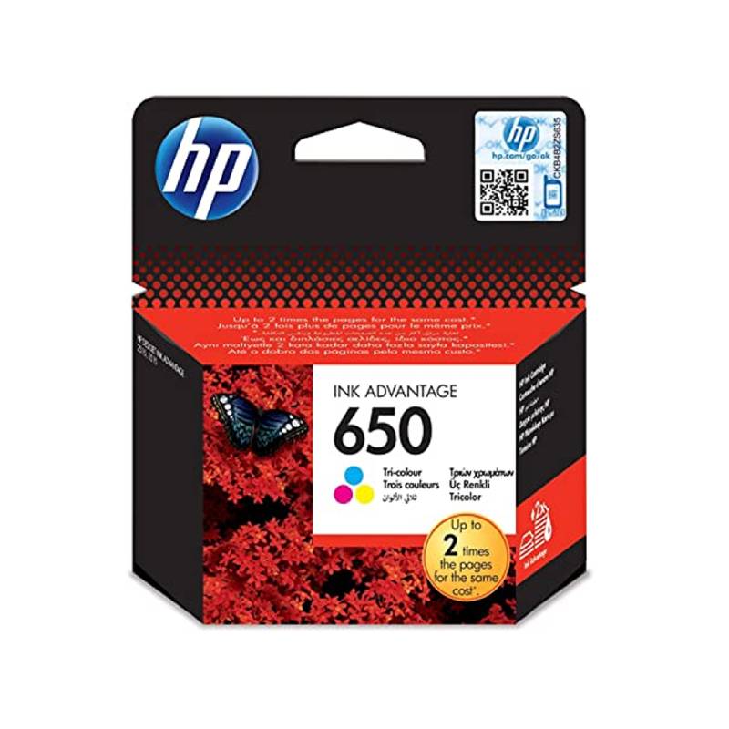 Cartouche Original Jet d'encre HP 650 - Trois Couleurs Cartouche Original Jet d'encre HP 650 - Trois Couleurs