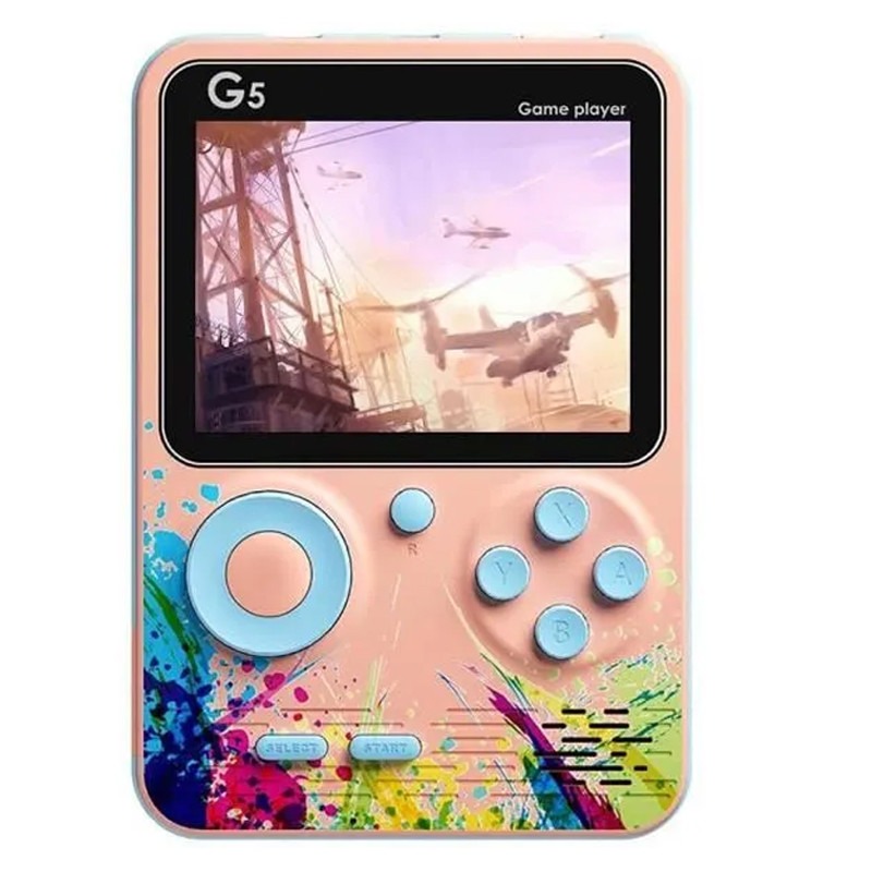 Console de Jeu Portable GBOX G5 avec Manette - Rose