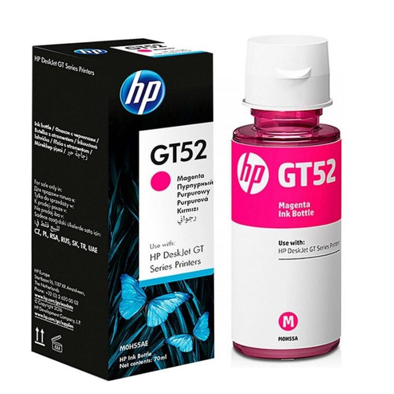 Bouteille D'encre Original HP GT52 - Magenta (M0H55AE) Bouteille D'encre Original HP GT52 - Magenta (M0H55AE)