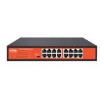 Switch WITEK WI-SG116DV2 14 Ports RJ45 100/1000Mbps avec 2 Ports Uplink RJ45