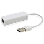 Adaptateur USB Vers RJ45 - Blanc (USB-LAN)