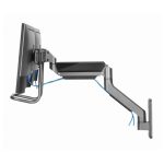 Support Mural Mobile GEMBIRD MA-WA2-02 Pour 2 Écrans 17"- 32"