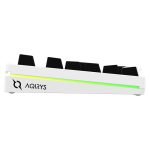 Clavier Gamer Filaire AQIRYS ALUDRA RGB - Blanc