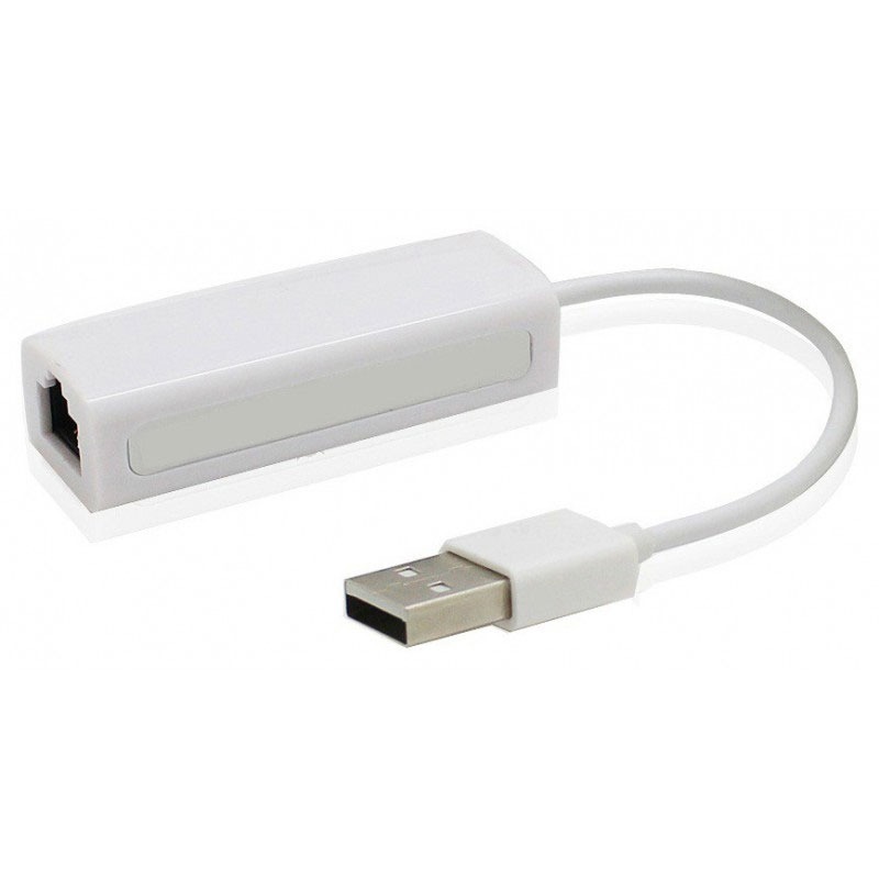 Adaptateur USB 2.0  Vers RJ45 - Blanc
