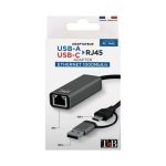 Adaptateur Réseau TNB TCRJ45C Type-C Vers RJ45 - Gris