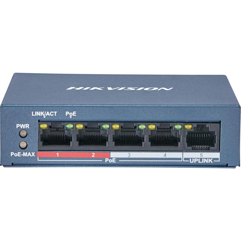Switch De Bureau HIKVISION DS-3E0105P-EMB POE 5 Ports 10/100 Mbps Switch De Bureau HIKVISION DS-3E0105P-EMB POE 5 Ports 10/100 Mbps