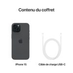 iPhone 15 128Go Noir - APPLE