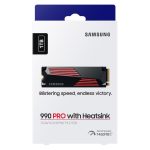Disque Dur Interne SAMSUNG SSD 990 Pro 1To NVMe M.2 PCIe 4.0 Avec Dissipateur