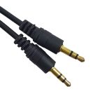 Câble audio Jack 3,5 mm Mâle/Mâle 1.5m - Noir