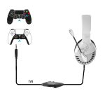 Micro Casque Gamer SPIRIT OF GAMER Pro H3 Pour PS4 & PS5 - Blanc