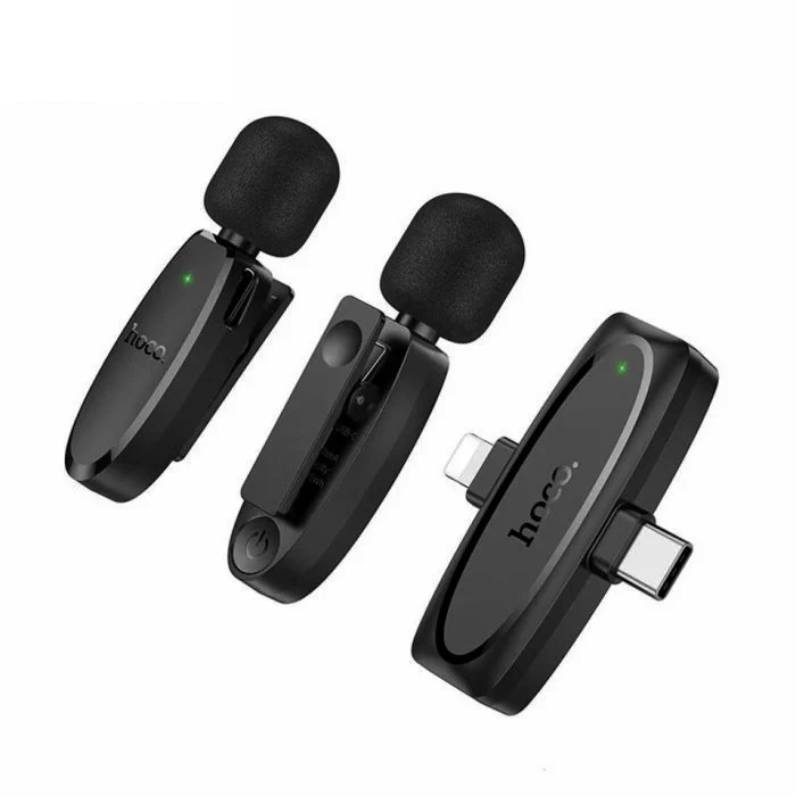 Microphone Sans Fil HOCO WIRELESS DIGITAL L15 Pour Smartphones Lightning -Type-C Microphone Sans Fil HOCO WIRELESS DIGITAL L15 Pour Smartphones Lightning -Type-C
