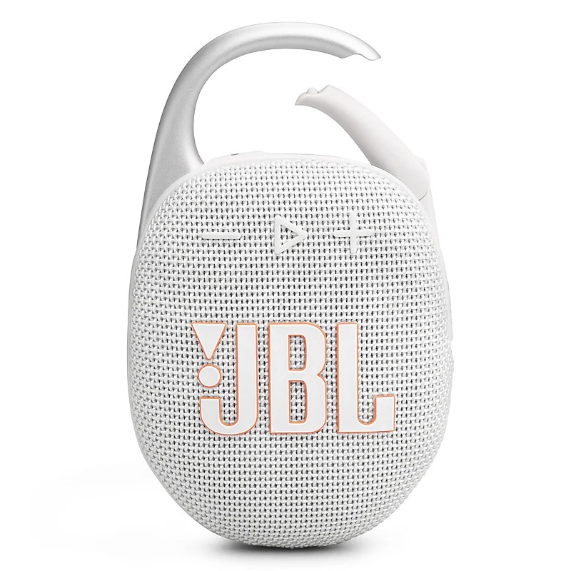 Haut Parleur Sans Fil JBL Clip 5 Étanche - Blanc Haut Parleur Sans Fil JBL Clip 5 Étanche - Blanc