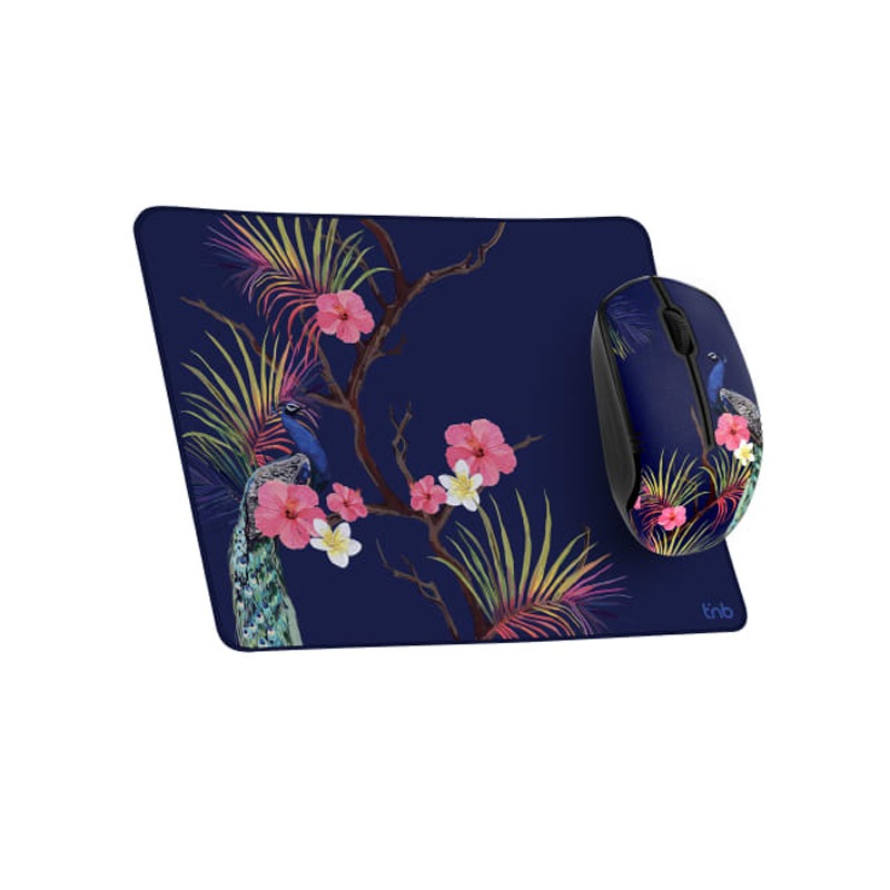 Ensemble Sans Fil Souris & Tapis TNB design TROPIC