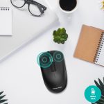 Souris Sans fil ADVANCE Slimfit - Noir