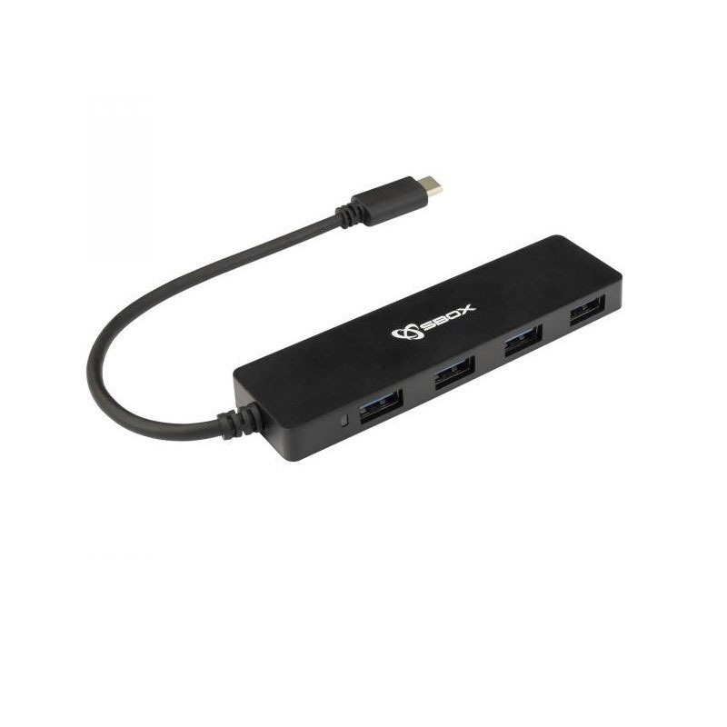 Hub SBOX H-404C 4 Ports TYPEC-USB 3.0 - Noir Hub SBOX H-404C 4 Ports TYPEC-USB 3.0 - Noir