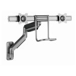 Support Mural Mobile GEMBIRD MA-WA2-02 Pour 2 Écrans 17"- 32"