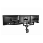 Support De Bureau Rotatif GEMBIRD Pour 3 Écrans  17"-27" - Noir