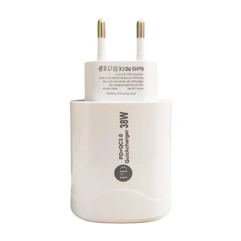 Chargeur Secteur 2 Ports USB / Type C BS180 Avec Câble Type-C