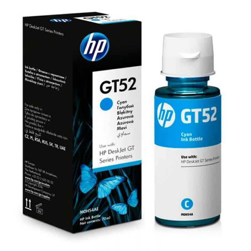 Bouteille D'encre Original HP GT52 - Cyan (M0H54AE) Bouteille D'encre Original HP GT52 - Cyan (M0H54AE)