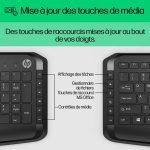Ensemble Clavier Et Souris Filaire HP AZERTY Fr 200 - Noir