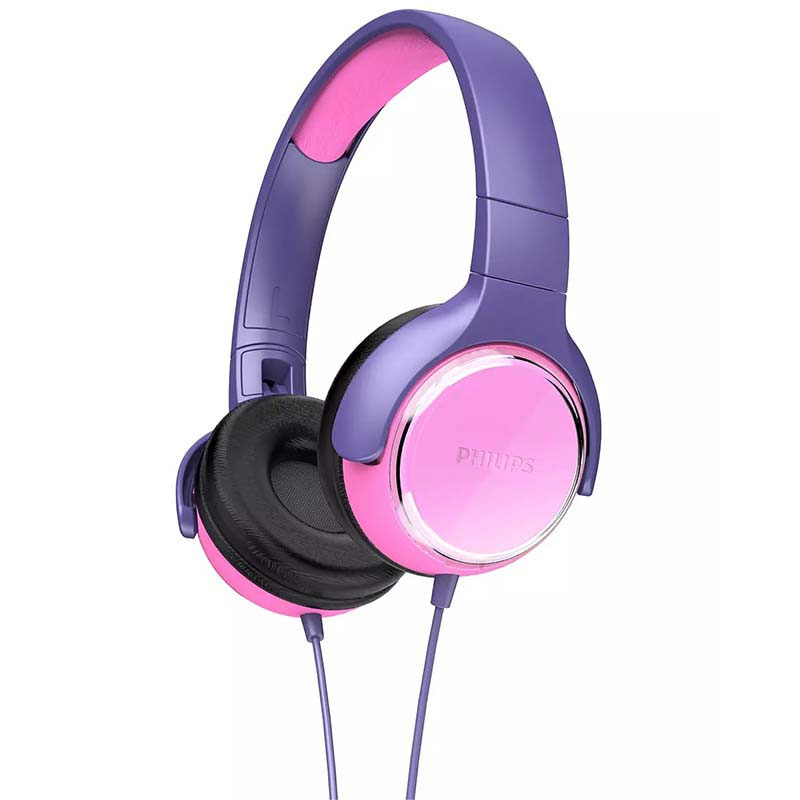 Casque Filaire PHILIPS TAKH301PK-00 avec Micro Pour Enfant - Rose&Violet Casque Filaire PHILIPS TAKH301PK-00 avec Micro Pour Enfant - Rose&Violet