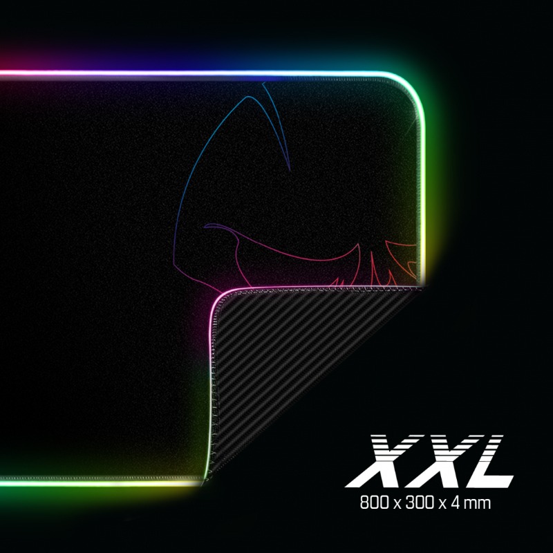 Tapis de Souris Gamer SPIRIT OF GAMER Darkskull RGB XXL - Noir