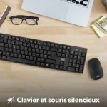 Ensemble Clavier & Souris TNB Classy Sans Fil KBSCBK2 - Noir