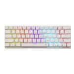 Clavier Gamer Filaire WHITE SHARK WAKIZASHI 2 US Blanc - Interrupteurs bleus