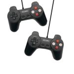 Manette de jeux Reumo double USB - Noir