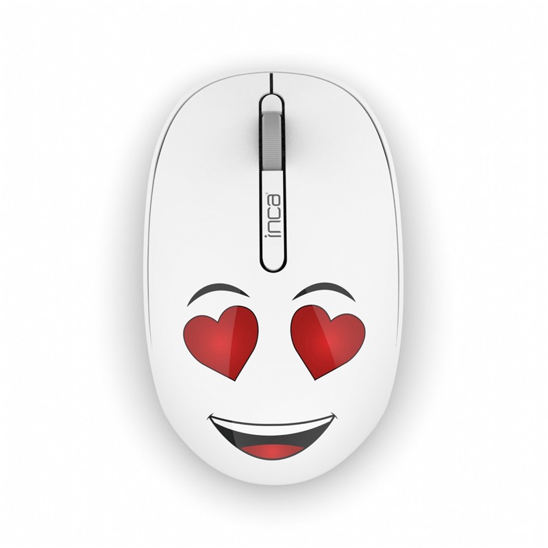 Souris Sans Fil INCA IWM-245RB Avec Design - Blanc Souris Sans Fil INCA IWM-245RB Avec Design - Blanc