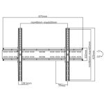 Support Mural Fixe SBOX PLB-2546T-2 Pour TV 37''-80''