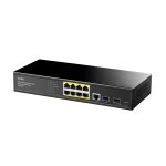 Switch CUDY GS2008PS2 Gigabit POE 8 Ports + équipé de 2 emplacements Gigabit SFP 120W