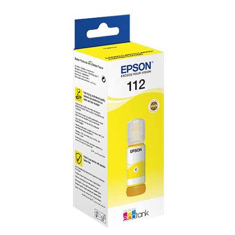 Bouteille D'encre Original EPSON EcoTank 112 - Jaune (C13T06C44A) Bouteille D'encre Original EPSON EcoTank 112 - Jaune (C13T06C44A)