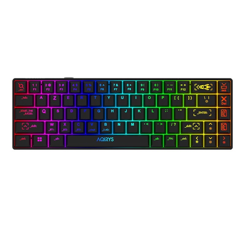 Clavier Gamer Mécanique AQIRYS MIRA 100% Anti-ghosting RGB - Noir