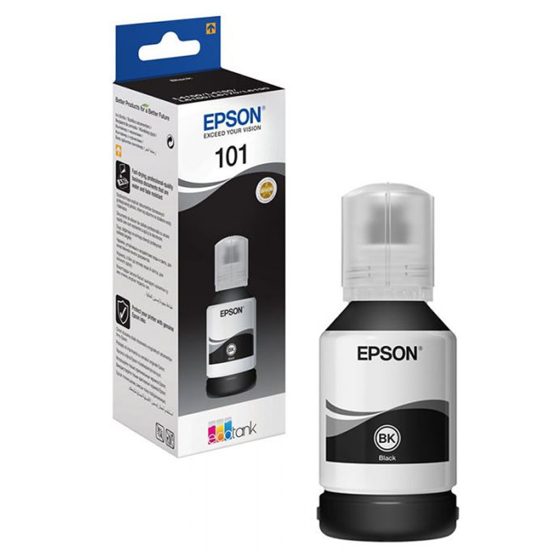 Bouteille D'encre Original EPSON 101 - Noir (C13T03V14A) Bouteille D'encre Original EPSON 101 - Noir (C13T03V14A)