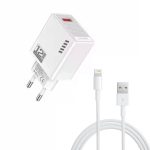 Chargeur WUW T66 3.5A IOS Lightning - Blanc