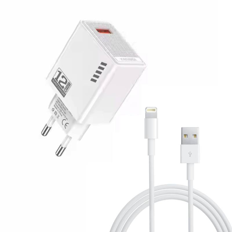 Chargeur WUW T66 3.5A IOS Lightning - Blanc Chargeur WUW T66 3.5A IOS Lightning - Blanc