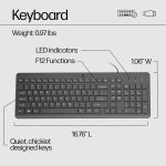 Ensemble Clavier + Souris Filaire HP 150 AZERTY Français - Noir