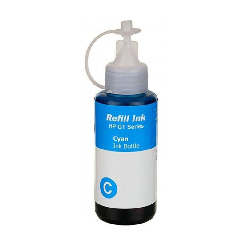 Bouteille d'encre Adaptable HP HGT52 100 ml - Cyan Bouteille d'encre Adaptable HP HGT52 100 ml - Cyan