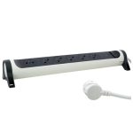Multiprise LEGRAND 6X2P+T Parafoudre 1.5M - Blanc