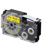 Cassette à Ruban CASIO XR-12YW1 12 mm - Noir & Jaune