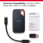 Disque Dur Externe SanDisk 4To USB 3.2 Gen 2 - Noir