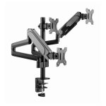 Support De Bureau Rotatif GEMBIRD Pour 3 Écrans  17"-27" - Noir