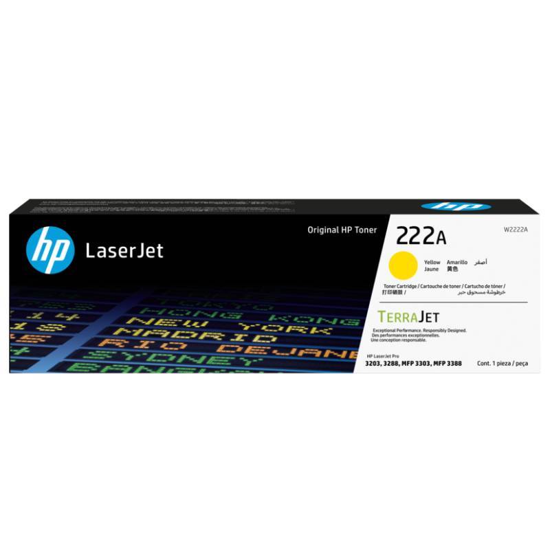 Toner LaserJet d'origine HP 222A - Yellow (W2222A) Toner LaserJet d'origine HP 222A - Yellow (W2222A)