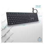 Clavier Filaire ADVANCE CLA-5100 Silencieux - Noir
