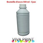 Bouteille D'encre Adaptable Universelle VIVA PRINT 500 ML - Cyan
