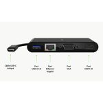 Adaptateur BELKIN Multiport USB-C 5-en-1 100W - Noir