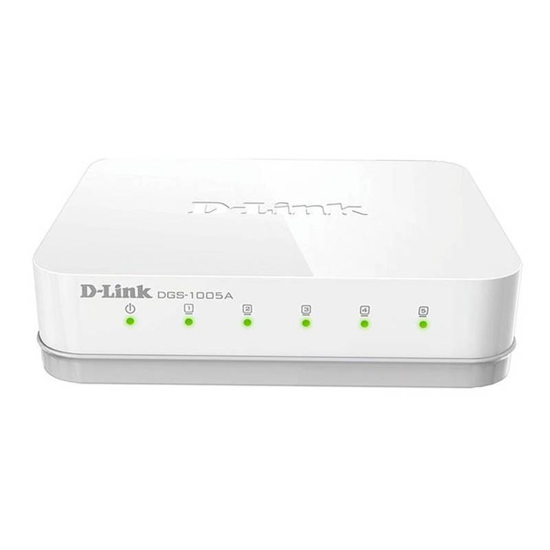 Switch D-Link DGS-1005A 5 ports Gigabit 10/100/1000 Mbps Switch D-Link DGS-1005A 5 ports Gigabit 10/100/1000 Mbps